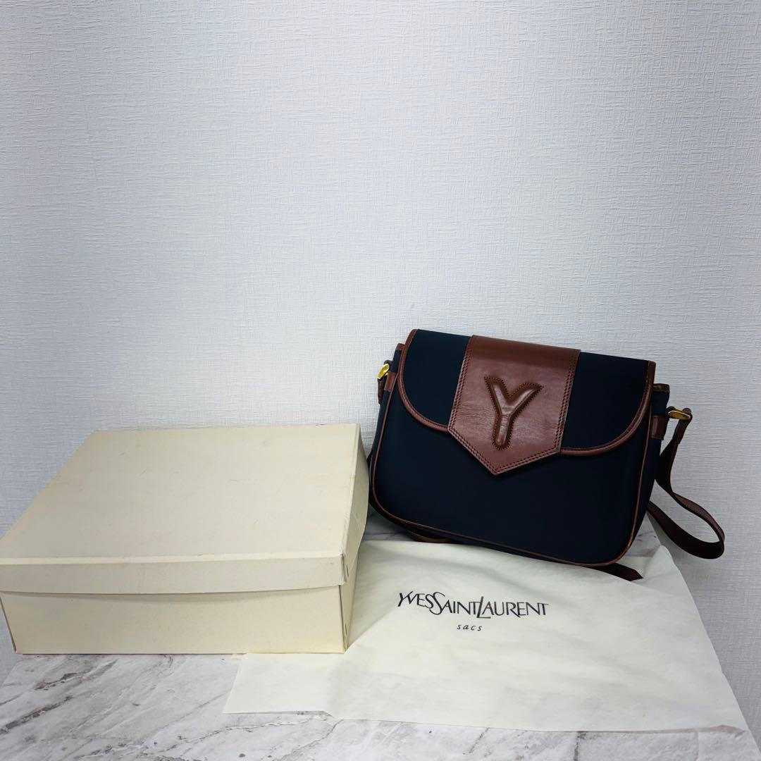 ✨YvesSaintLaurent✨イブサンローラン✨ネイビー✨ショルダーバッグ 楽天市場】YVES SAINT LAURENT【イブ サンローラン】2WAYショルダー