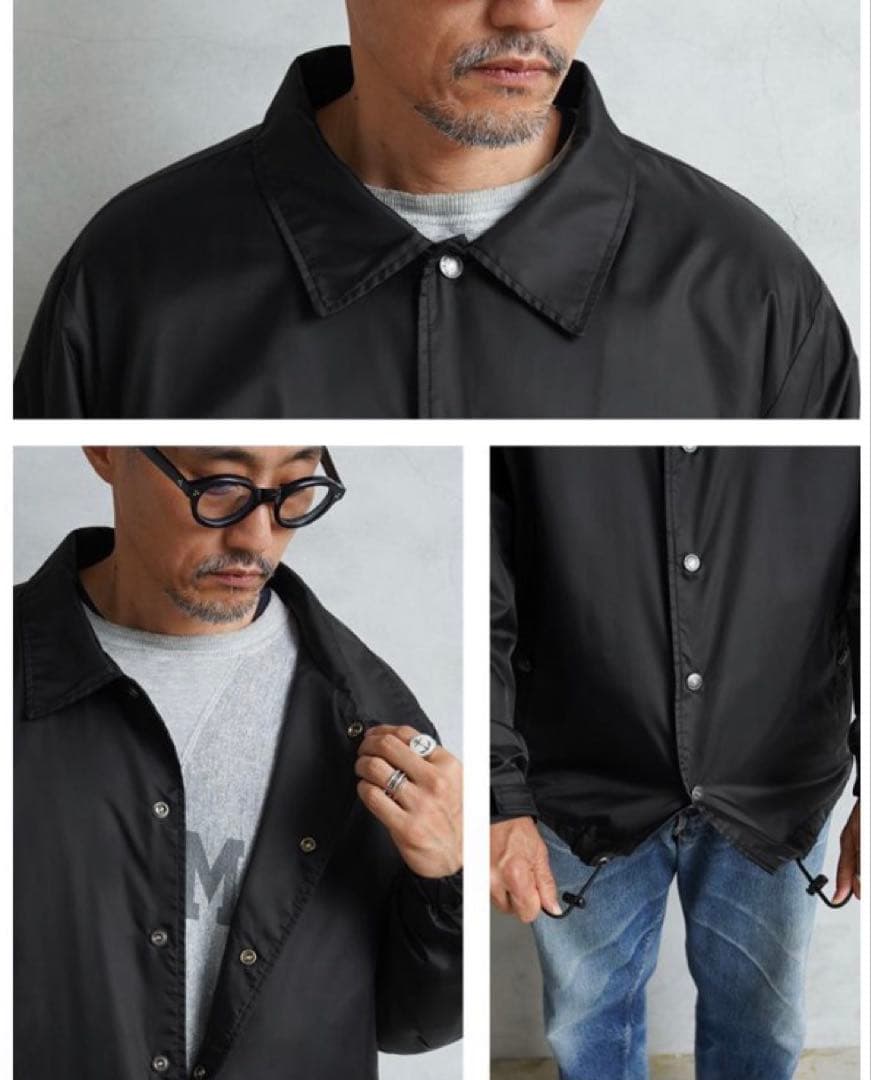 超美品 WAIPER.inc ミニマル コーチジャケット 黒XL ワイパー完売品