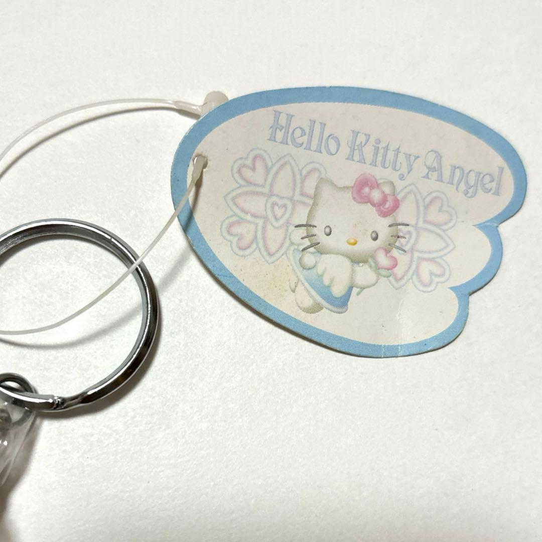 1998年製 エンジェルキティ キーホルダー レトロ 水色 ハローキティ