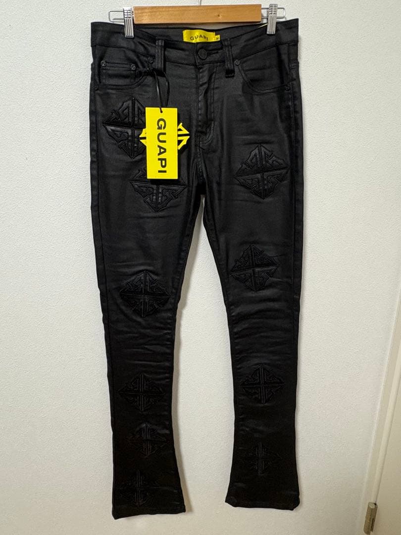 GUAPI 黒 フレアパンツ 30 希少
