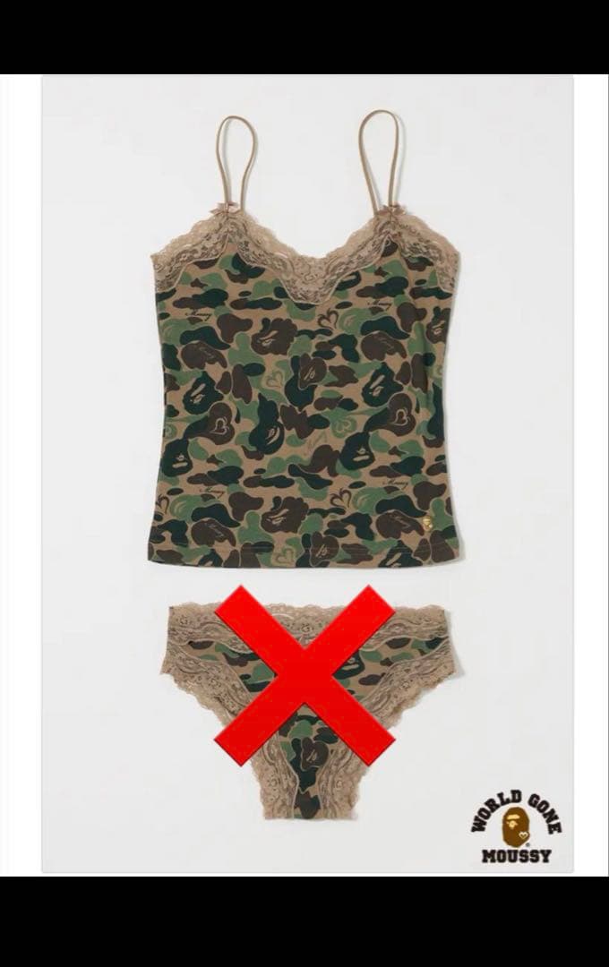 A・BATHING APE moussy アンダーウェア キャミソールのみ A BATHING APE®︎ x MOUSSY | bape.com