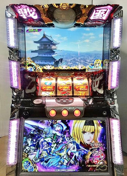 パチスロ実機 戦国乙女2 深淵に輝く気高き将星 コイン不要機付 スロット