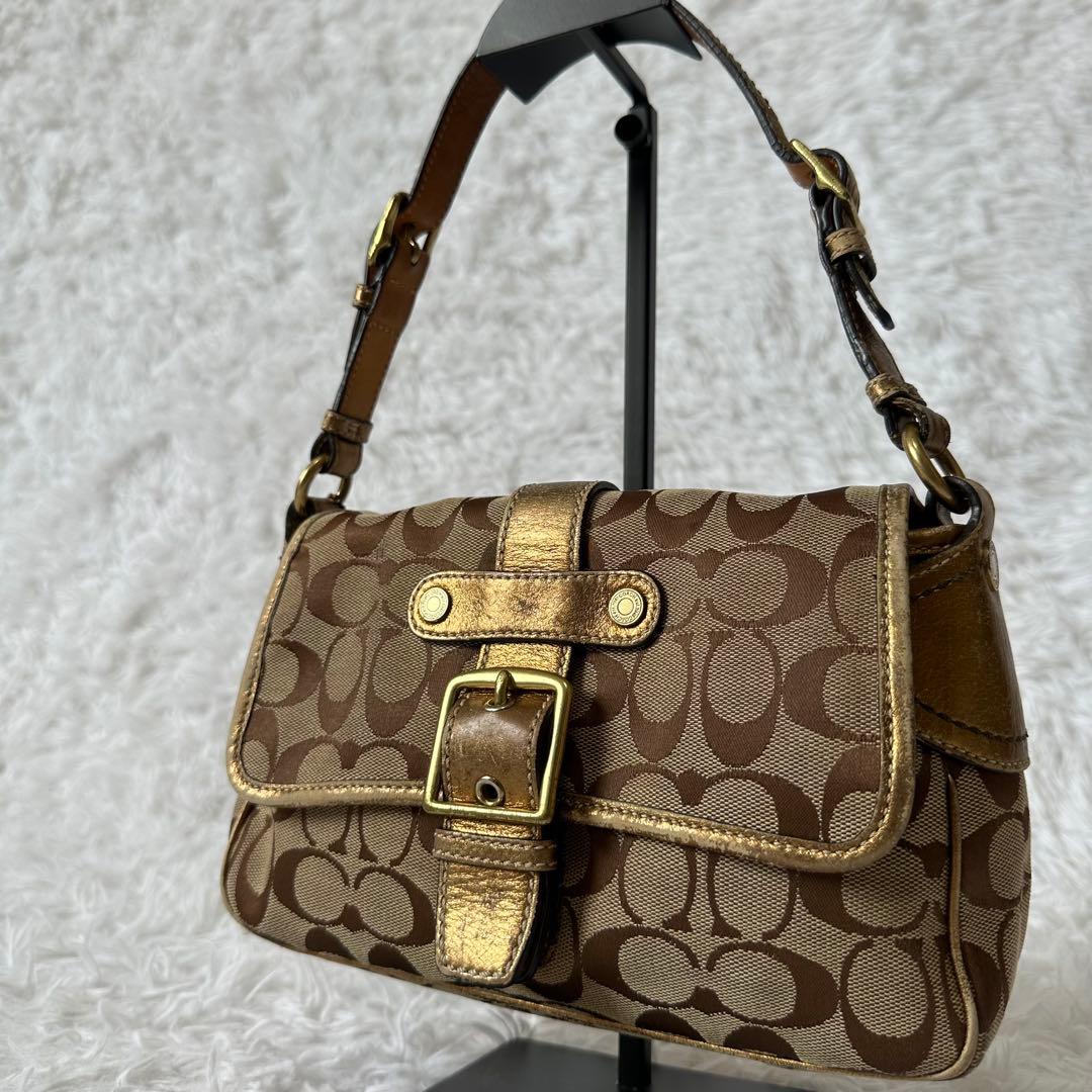 良品✨Coach コーチ ソーホー シグネチャー ワンショルダーバッグ 1482