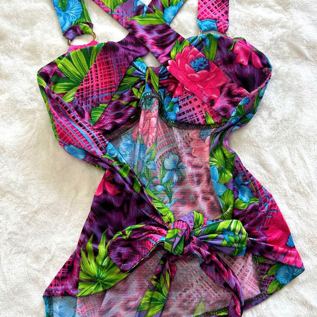 AVIRA PINK】アビラピンク ヒョウ柄×花柄 背中がんあきキャミ - メルカリ