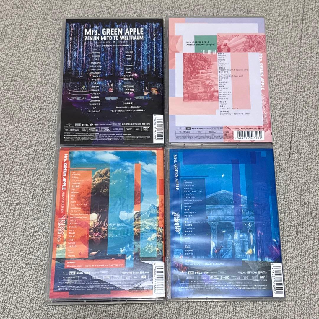ミセスグリーンアップル ライブDVD 4点セット - メルカリ