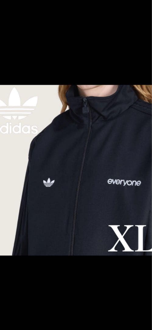 トップス adidas everyone TRACK TOP BLACK XL Adidas x Everyone Track Top ＆Pant セットアップ Black Lサイズ