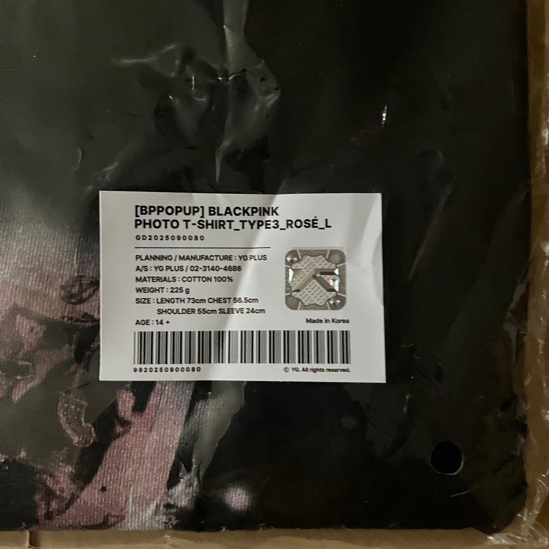 新品未開封】BLACKPINK PHOTO Tシャツ TYPE3 ロゼ L - メルカリ