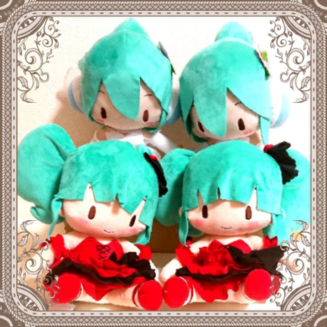 初音ミク ふわぷちL ぬいぐるみ 2種４点セット 初音ミク 新学期 ふわぷち ぬいぐるみ LL｜ホビーの総合通販サイト