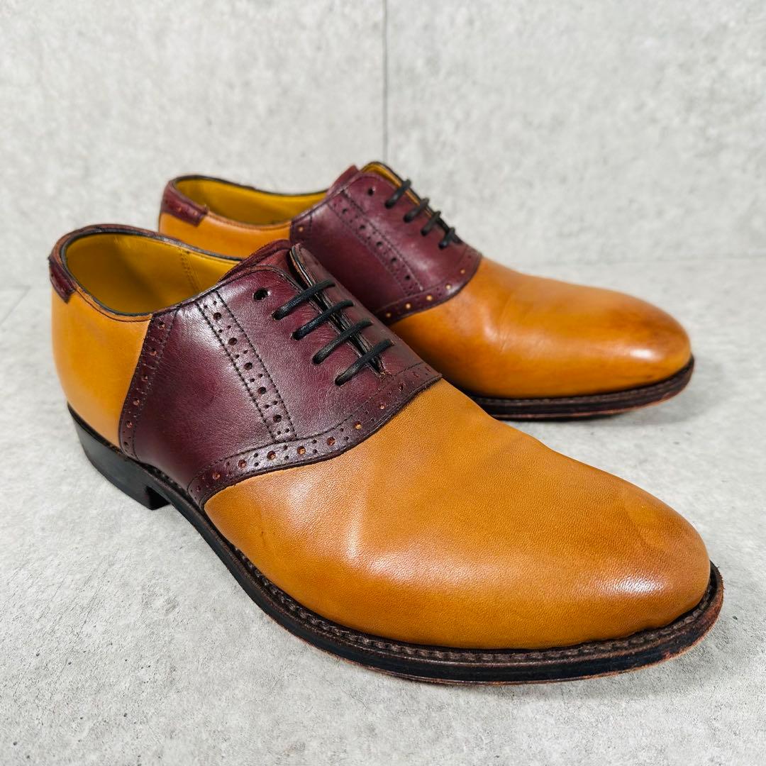 美品 REGAL リーガル サドルシューズ ドレスシューズ レザー 25.5cm
