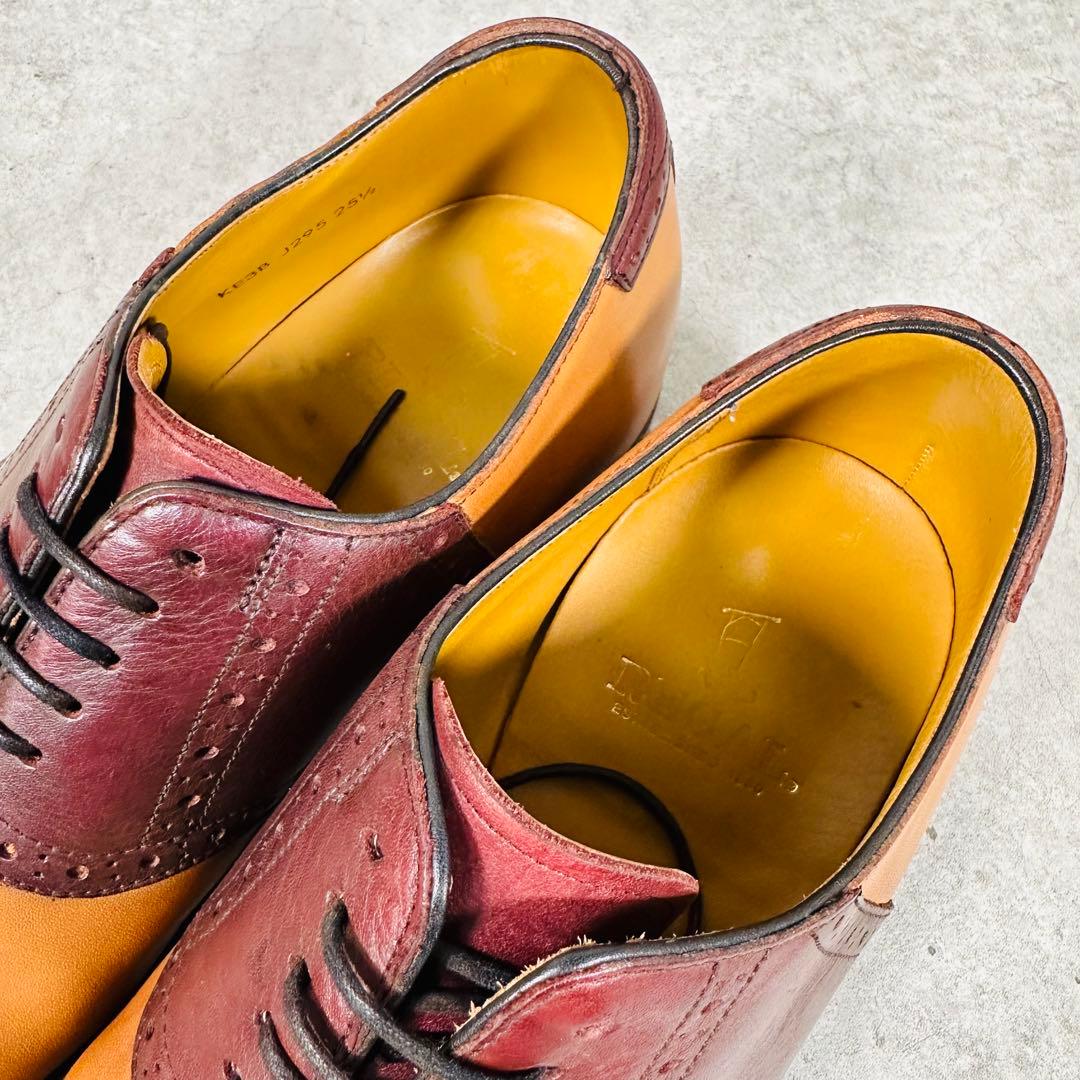 美品 REGAL リーガル サドルシューズ ドレスシューズ レザー 25.5cm