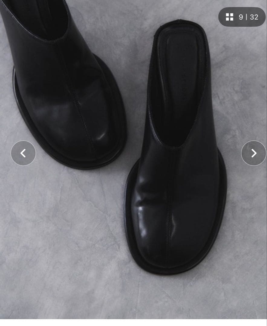 アダムエロペ　ブラックサンダル　ミュール　サボ ADAM ET ROPE'（アダムエロペ） サンダル ローファーミュール