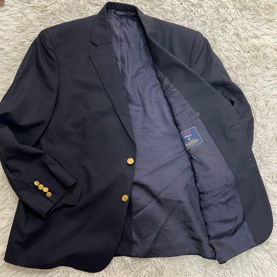 ブルックスブラザーズ テーラードジャケット 紺ブレ マディソン ロロピアーナ ◇オンラインストア限定◇コンバットウール 段返り3釦ブレザー