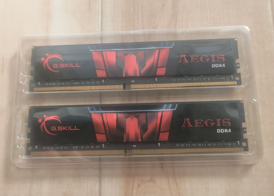 G.SKILL AEGIS DDR4 メモリー 2枚セット G.Skill Aegis F4-2666C19S-16GIS 16GB 1GB x 16GB DDR4 2666MHz 288