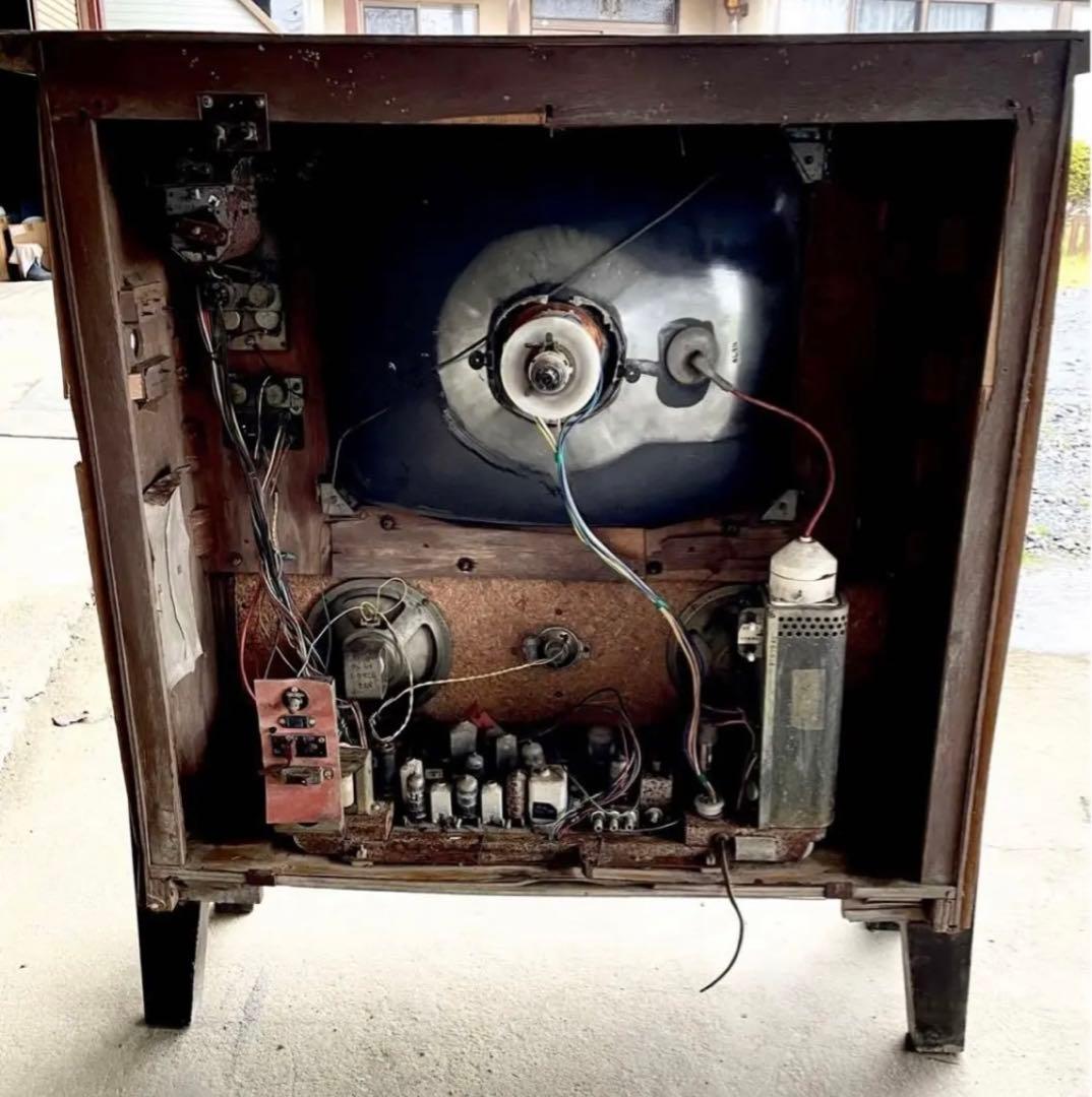 ○【昭和レトロ】NECブラウン管 希少 テレビ 木材 アンティーク