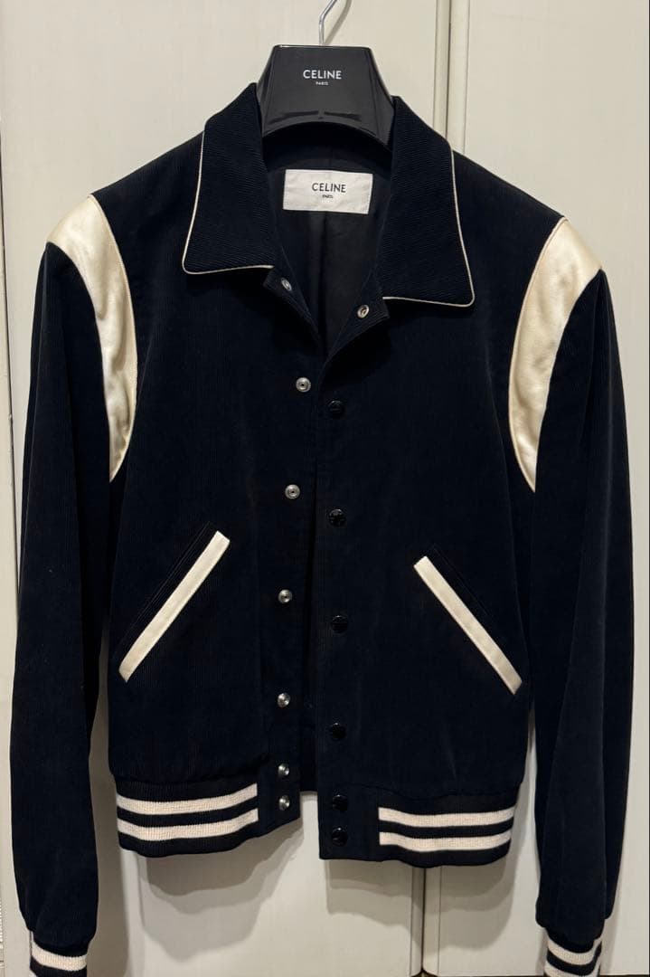 CELINE テディジャケット 46 セリーヌ スタジャン エディ期 ブルゾン