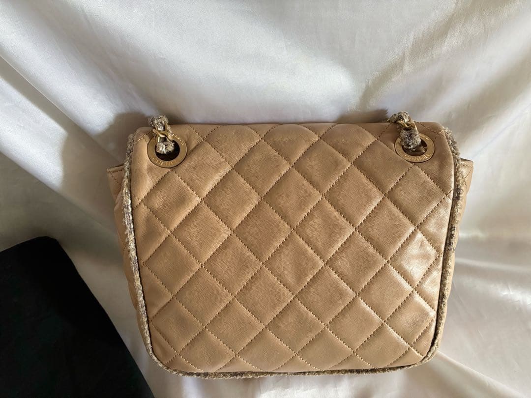 ちょこ 様♡CHANEL ツイード マトラッセ ラムスキン チェーンバッグ