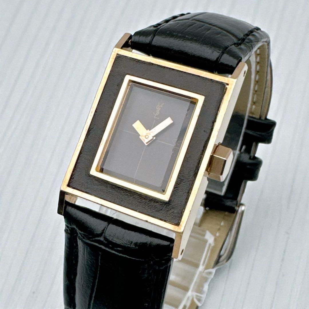 希少】イヴサンローラン 手巻き スクエア YSL 腕時計 レディース