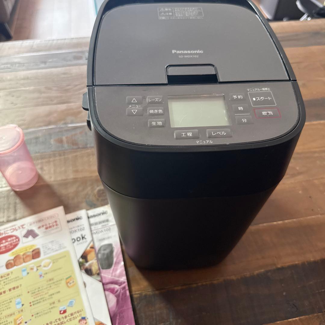 Panasonic ホームベーカリー SD-MDX102 ブラック Panasonicホームベーカリー SD-MDX102-K ブラック 2021年 - メルカリ