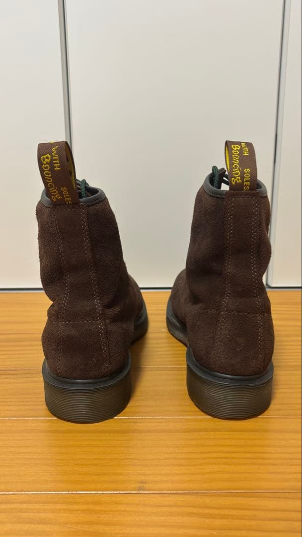 ドクターマーチン 8ホール UK8 EU42 スエード ブーツ ブラウン