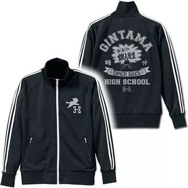 銀八先生ジャージ ブラック×シルバー Lサイズ 「銀魂' 延長戦」 - メルカリ