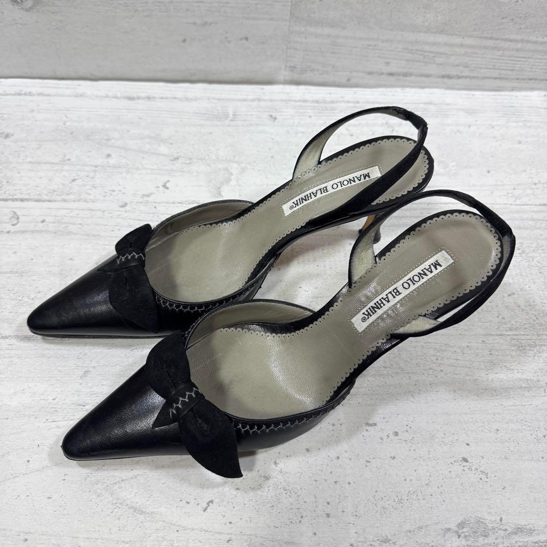 MANOLO BLAHNIK マノロブラニク パンプス ブラック 23.5 MANOLO BLAHNIK/マノロ ブラニク通販 | HANGISI【送料無料】 | 三越