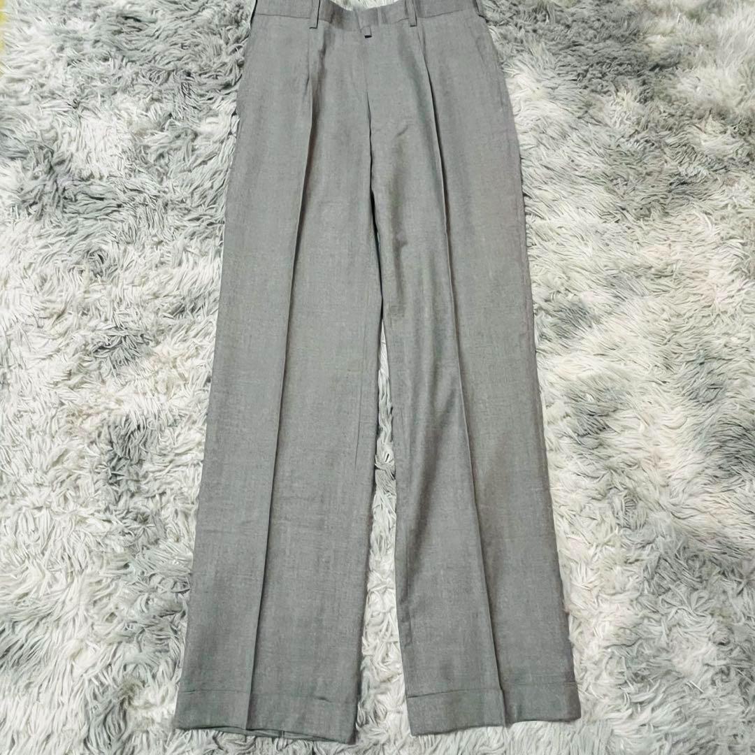 大特価】エルメネジルドゼニア セットアップ シルク 無地 グレー M