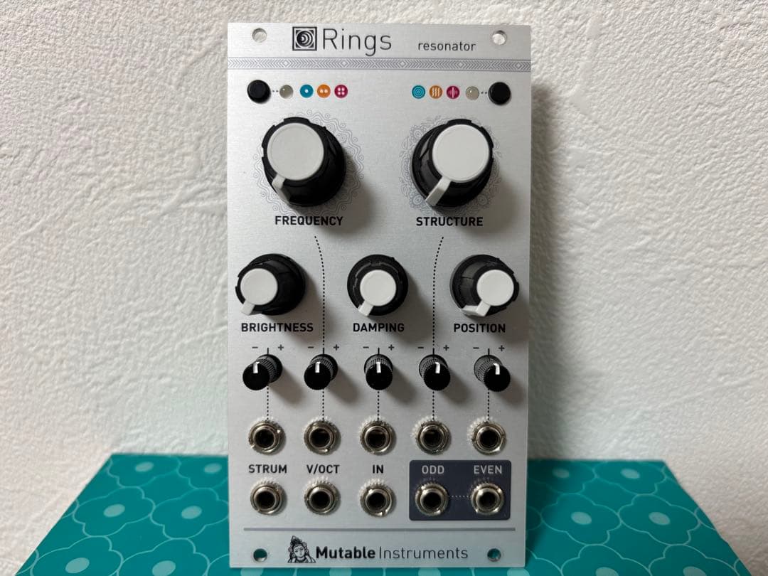 Mutable instruments Rings ユーロラック モジュラー DEEP IN MODULAR #モジュラーシンセ 備忘録① 自作ユーロラックケース