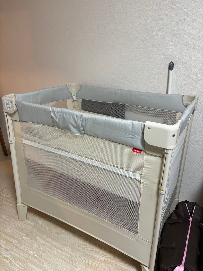 美品　ココネルエアーAB (Coconel Air AB) COCONEL Aprica アップリカ ココネルエアーAB ホワイトグレー WH