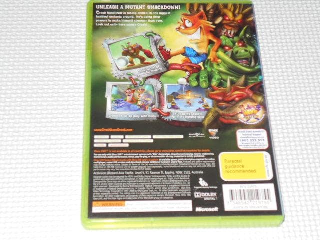 xbox360☆CRASH MIND OVER MUTANT 海外版 PAL
