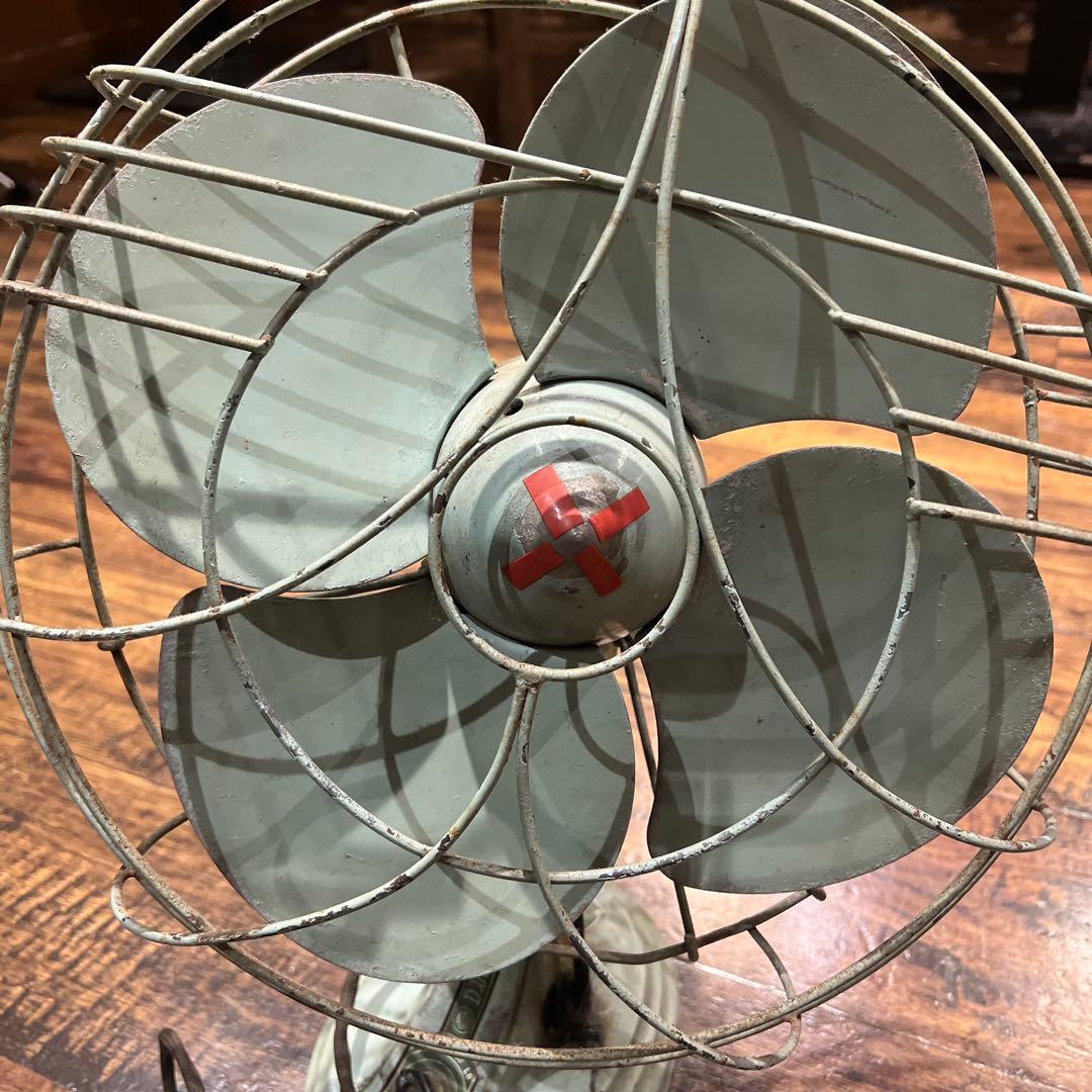 芝浦 レトロ グレー 扇風機 4枚羽根 最終値下げ - メルカリ
