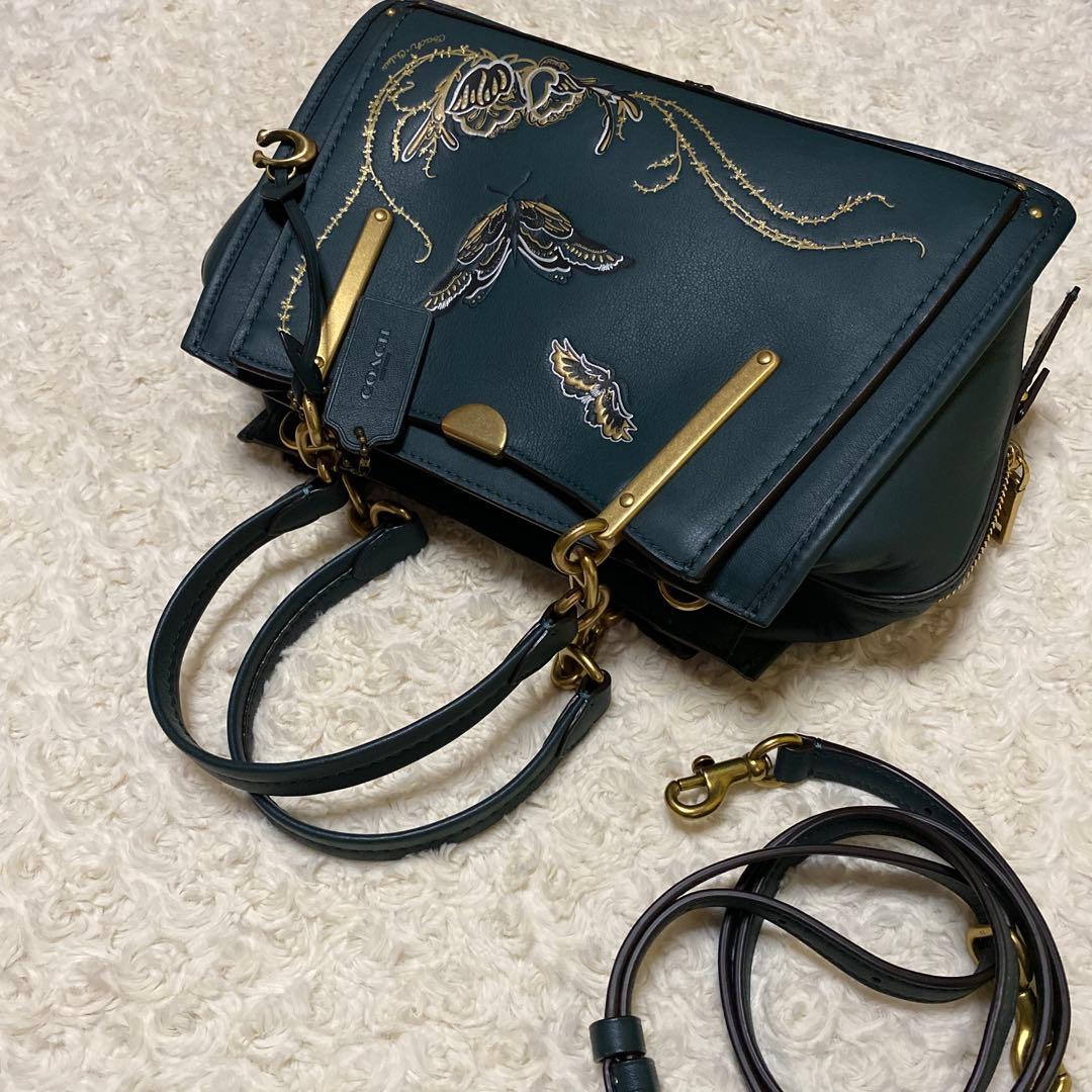 COACH コーチ　2way ハンドバッグ　ショルダーバッグ　バタフライ 中古・古着通販】COACH (コーチ) スワッガー バタフライ2WAY