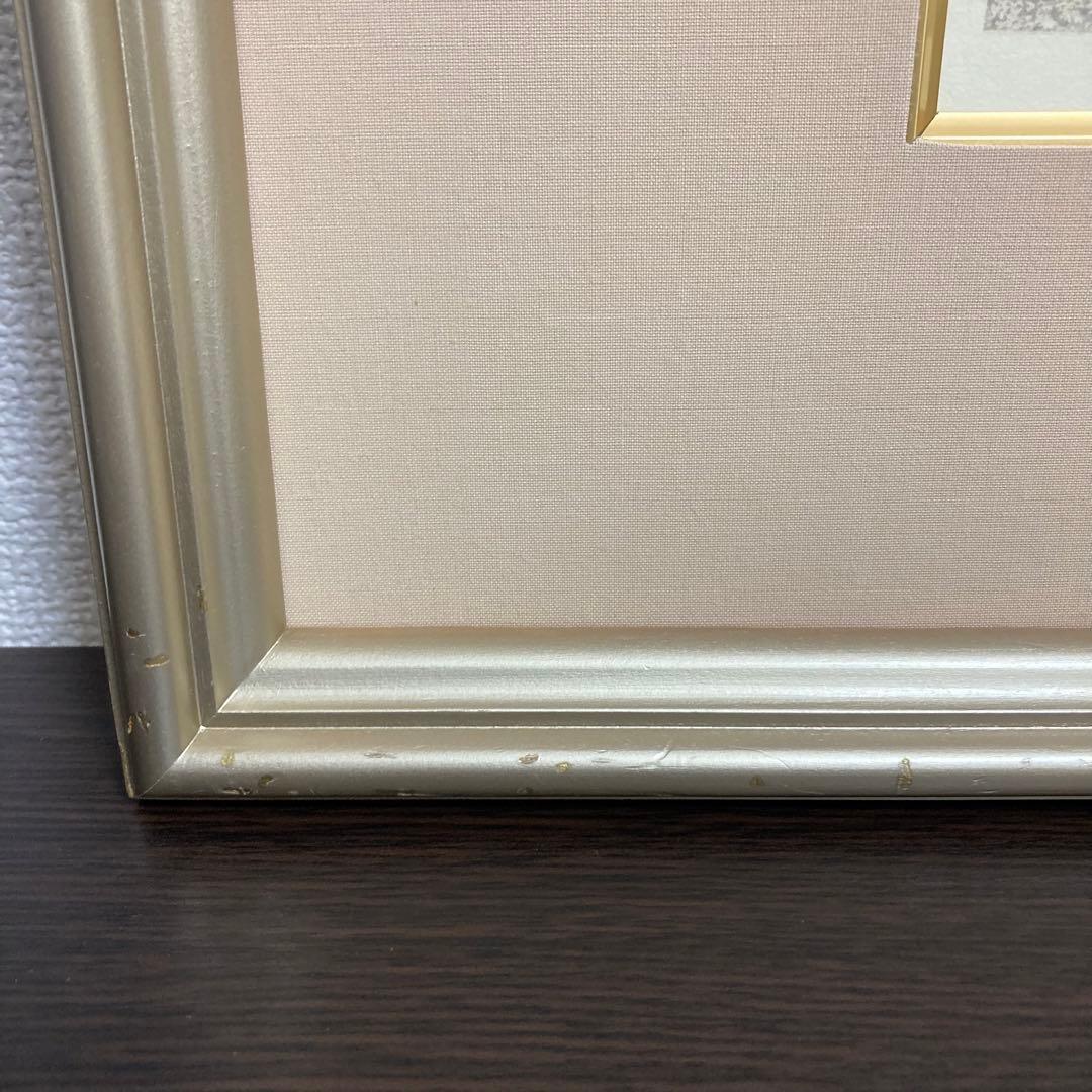 真作】井堂雅夫「春の訪れ」大判木版画 直筆サイン シール有り 額装