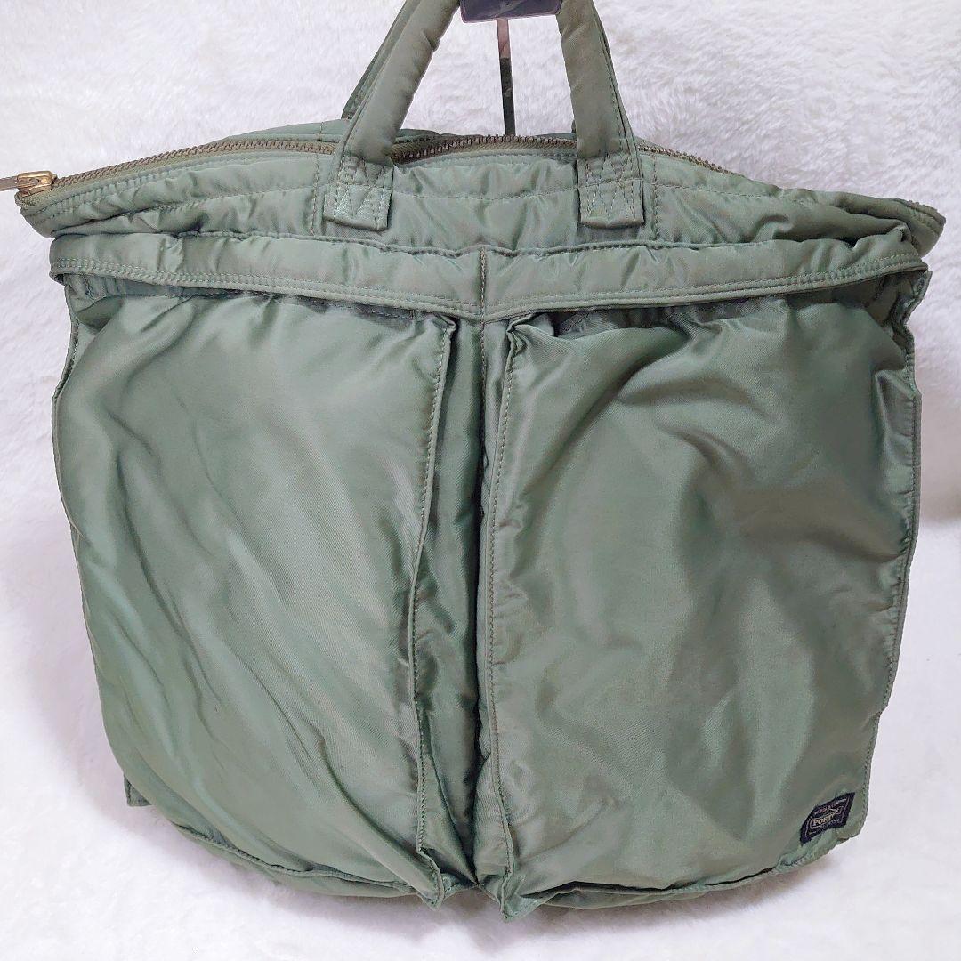 ✨希少✨PORTER TANKER ヘルメットバッグ セージグリーン 2wayの通販は