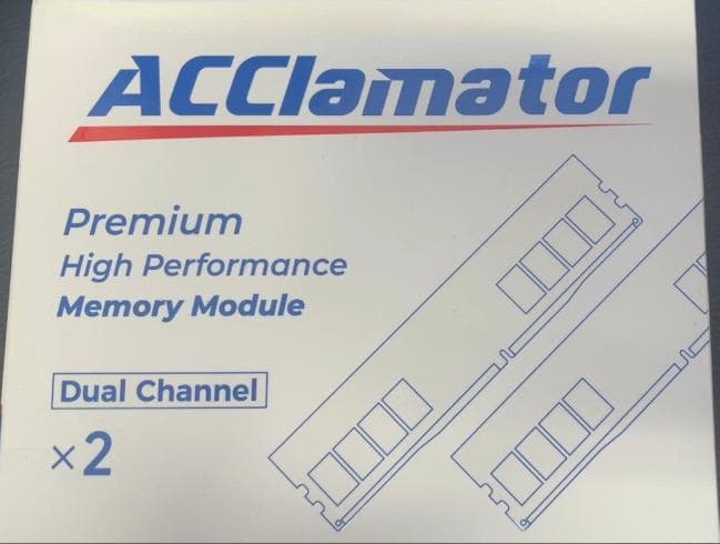 DDR5 Acclamator 5600MHz 32GB (16GB×2) Acclamator DDR5 RAM 32GB Kit (2x16GB) 5600MHz (or 5200MHz or