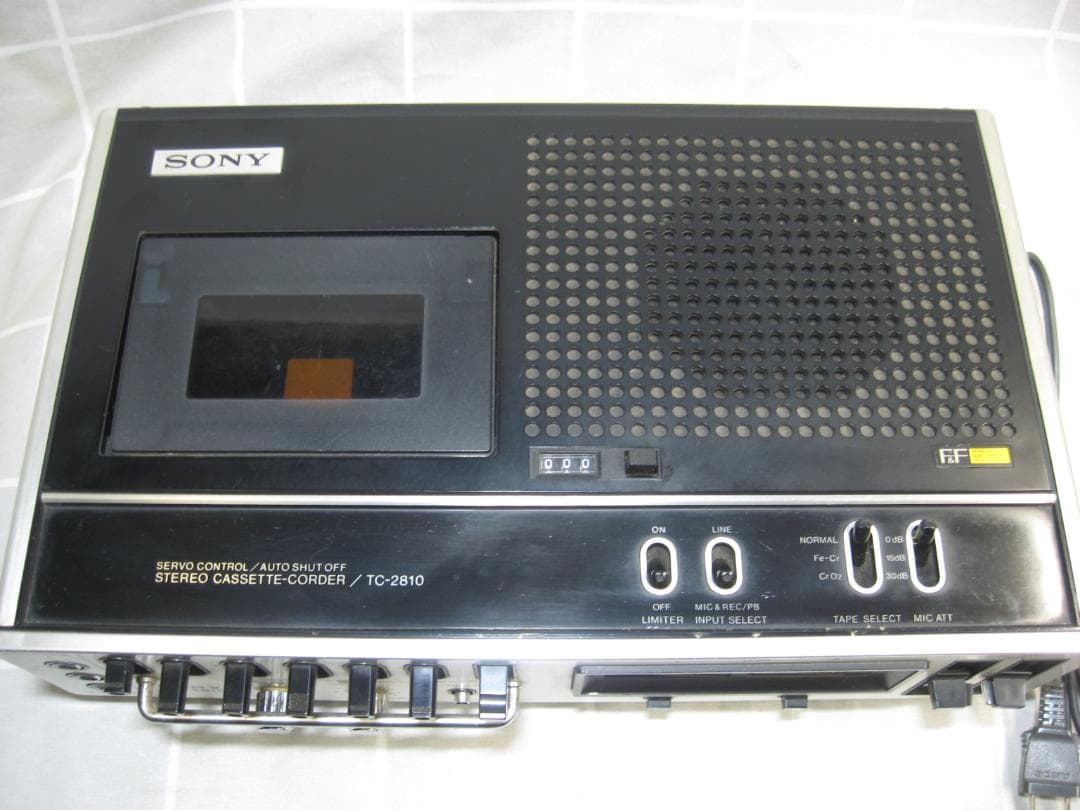 昭和レトロ】ソニー ステレオカセットコーダー TC-2810 ジャンク扱い
