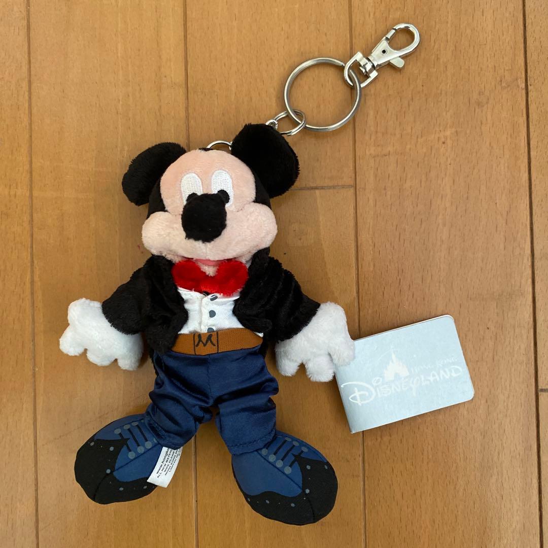 美品】ディズニー ミッキーマウス ぬいぐるみ キーチェーン タグ付き