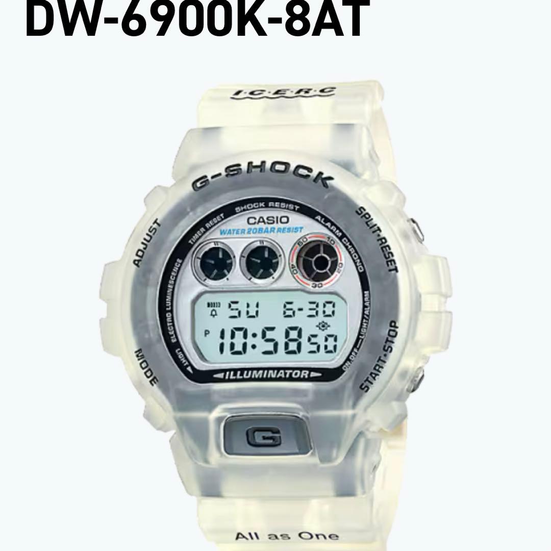 カシオ G-ショック DW-6900K-8AT スケルトン イルカクジラモデル