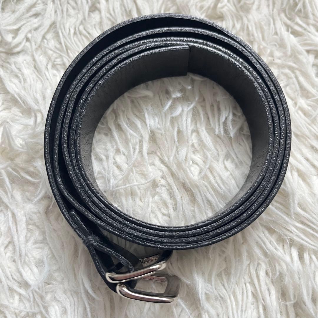 極美品 BLAMINK 本革 カーフレザー 黒 ナローベルト レディース 商品