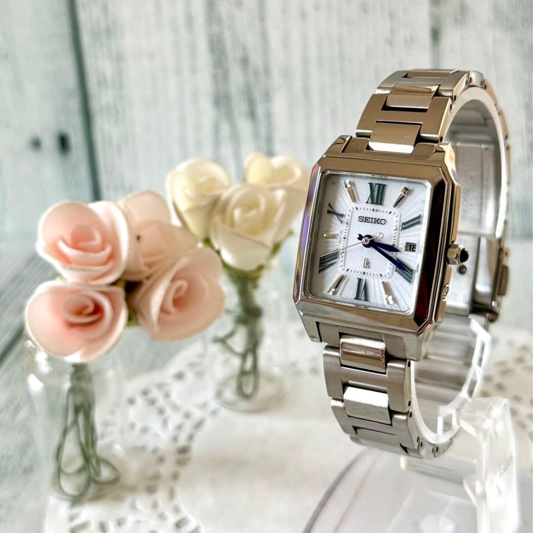 希少】SEIKO ルキア 腕時計 1B22-0CF0 電波ソーラー スクエア - メルカリ