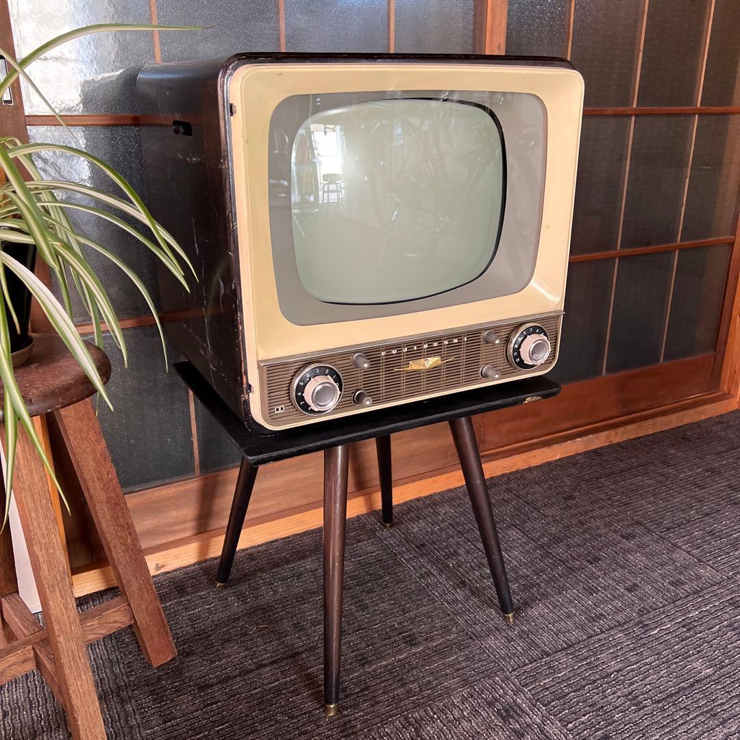 白黒テレビ 昭和レトロ アンティーク - メルカリ