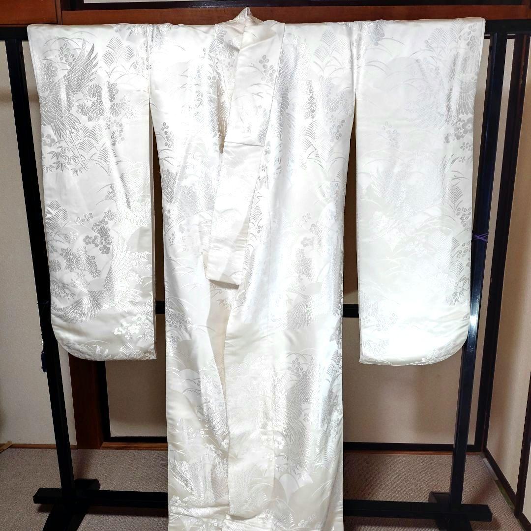 白無垢・色打掛 鶴と草花の唐織D - メルカリ