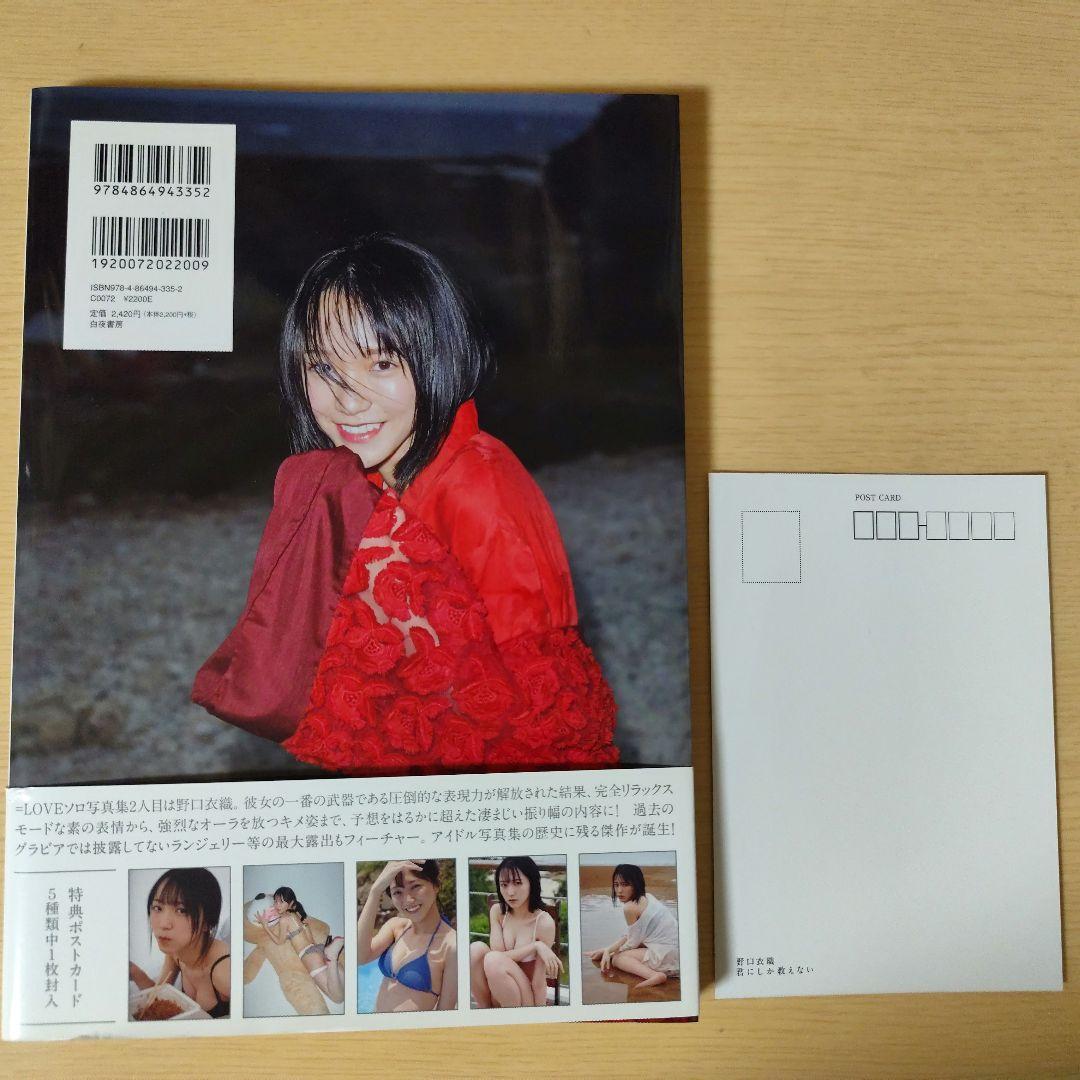 君にしか教えない 野口衣織 ファースト写真集 帯・ポストカード付き