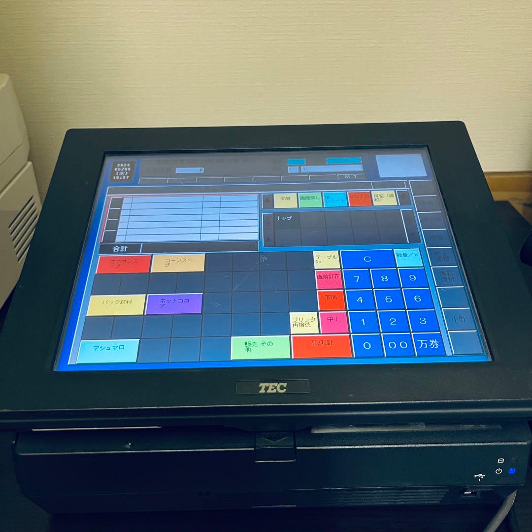 整備済 東芝テック POSレジ ST-C10 タッチパネルレジスター ドロワ付き