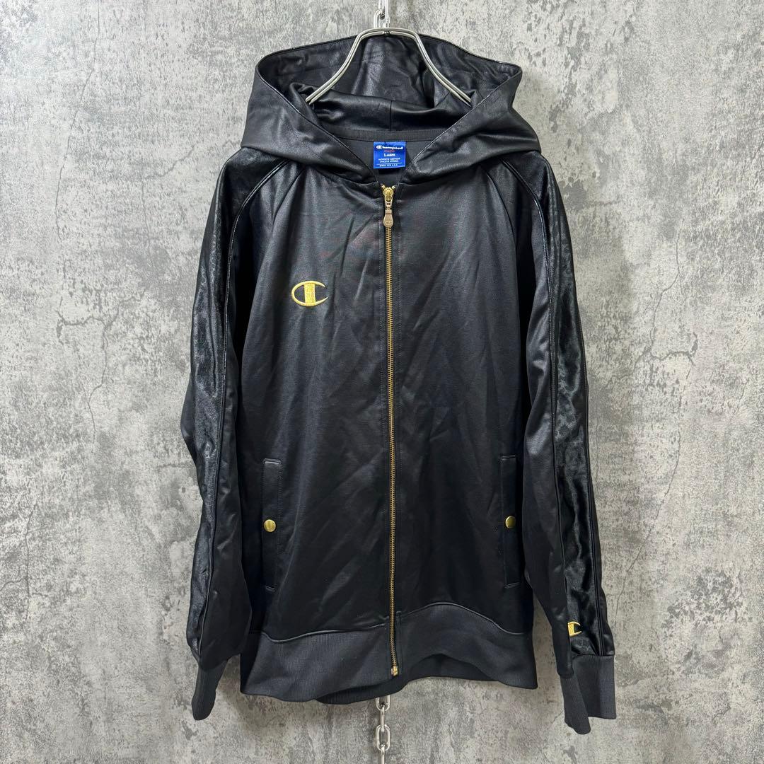 champion チャンピオン 魔裟斗モデル ジャージ セットアップ 黒金 L