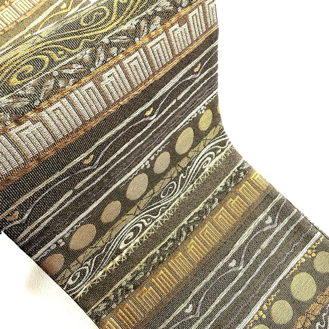 帯5114 ○誉田屋源兵衛謹製 高級 正絹 螺鈿細工 六通 袋帯