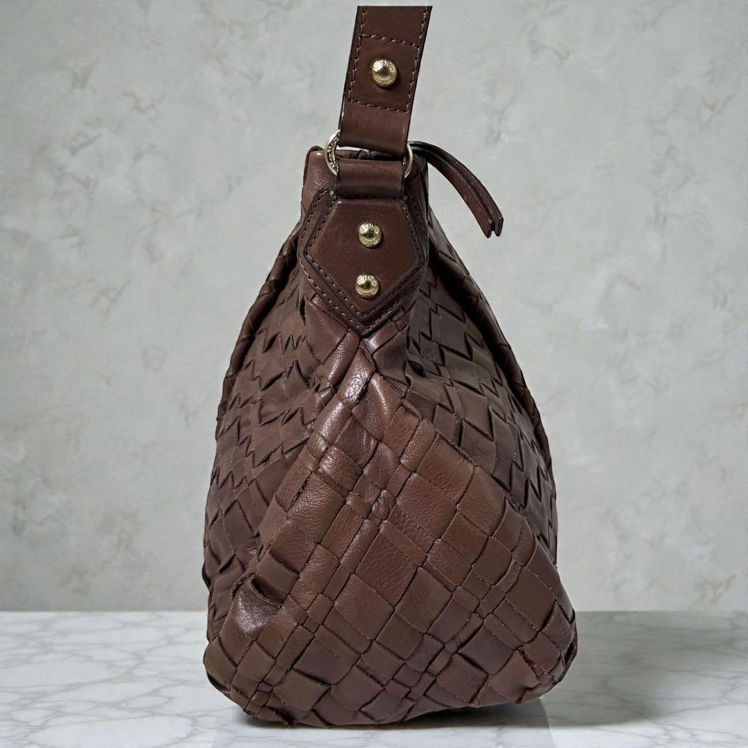 《入手困難》Max Mara ワンショルダー バック イントレチャート レザー