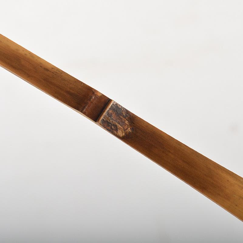 茶道具 辻竹峰作 茶杓 銘「初笑」 前大徳 福本積應書付 共筒共箱 C