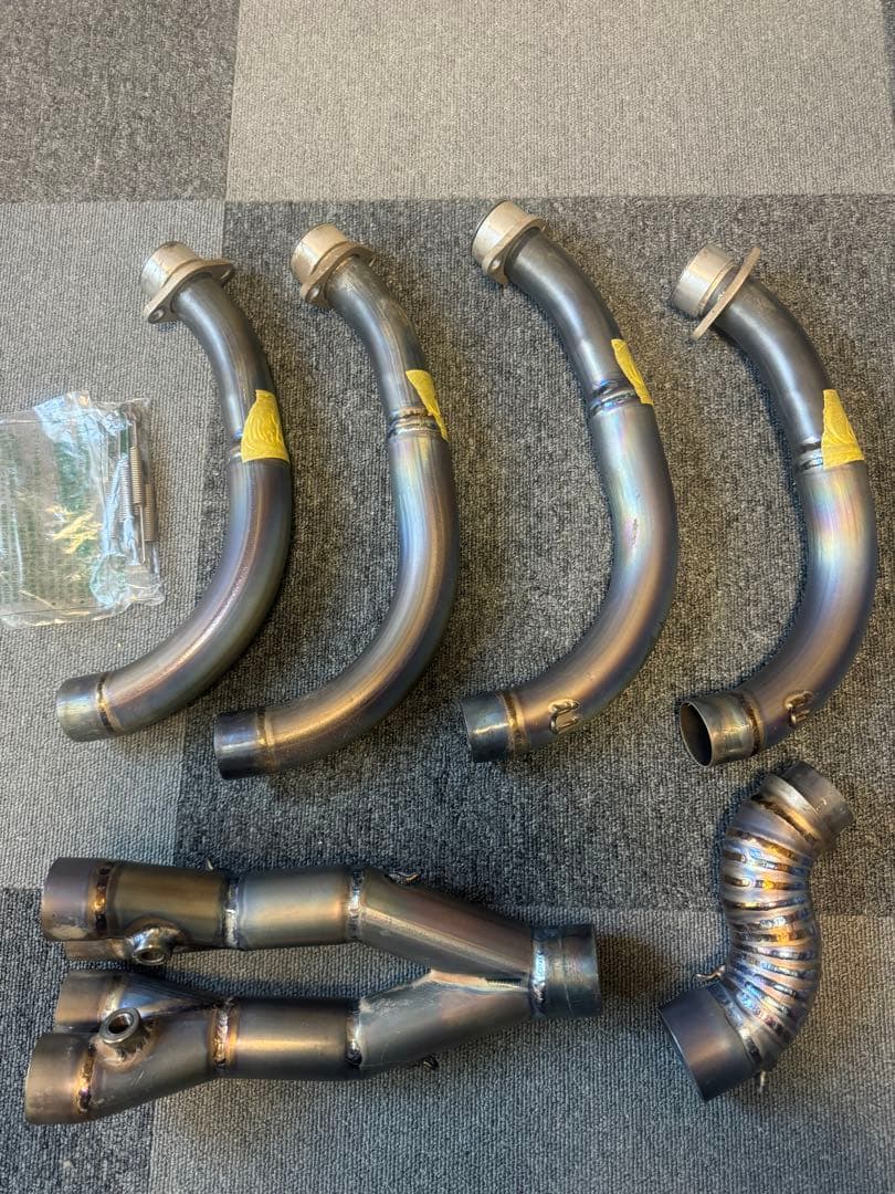 アサヒナレーシング　フルチタンストレートヘッダーパイプ　YZF-R6 BN6 17-YZF-R6 | バイクマフラーの製造販売店です。ワンオフ・オーダー