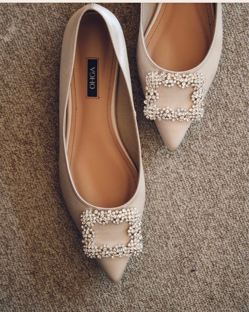 OHGA⭐︎サテンビジューパンプス 24