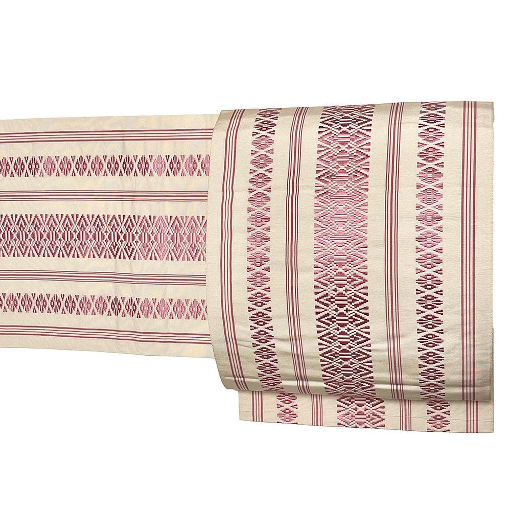 八寸名古屋帯 正絹 中古 博多織 白 ピンク 三献上 No.ymo0143 - メルカリ